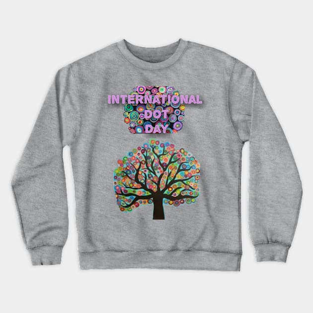 International dot day Crewneck Sweatshirt by Jumana2017